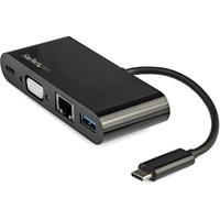 Startech StarTech.com USB-C VGA Multiport Adapter - Power Delivery (60W) - USB 3.0 - Gigabit Ethernet - USB C Adapter für Mac, Windows, Chrome OS