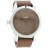 Oozoo Unisex Armbanduhr Vintage Series Analog Leder braun UOC3677A - Braun