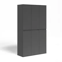 Vicco Kleiderschrank Claus 111 x 191,5 x 40 cm Grau
