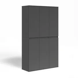 Vicco Kleiderschrank Claus 111 x 191,5 x 40 cm Grau