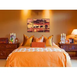 Schipper Malen nach Zahlen Triptychon - Elefanten-Karawane
