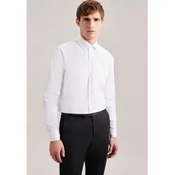 Businesshemd SEIDENSTICKER "Schwarze Rose", Herren, Gr. 3XL (47), normale Ärmellängen, weiß, 100% Baumwolle, unifarben, regular fit, Langarm Umschlagmanschette, Hemden, Uni
