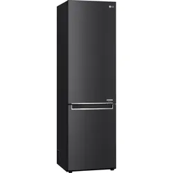 LG Kühl-/Gefrierkombination "GBB92MCB1P", A (A-G), silber (schwarz), Rechtsanschlag, Kühlschränke, nur 99kWh Jahresverbrauch