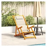 vidaXL Gartenstuhl 20 x 96 x 96 cm creme 1 St.
