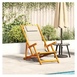 vidaXL Gartenstuhl 20 x 96 x 96 cm creme 1 St.
