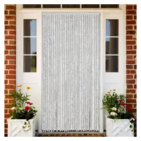 VidaXL Fliegenvorhang Grau 118x220 cm Chenille