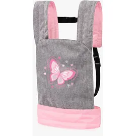 Bayer Puppentrage EasyCarry grau rosa Schmetterling 62233AA