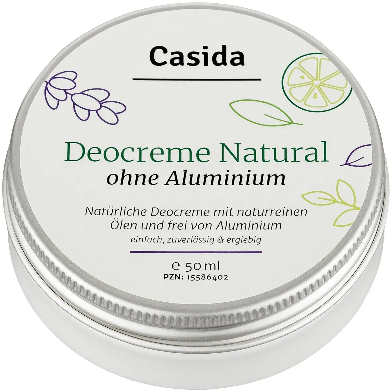 Casida Deocreme Natural ohne Aluminium