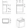 Geberit Waschtischunterschrank 1 Tür 54,9 x 60,4 x 33,7 cm Grau