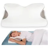 eloneo Nackenstützkissen 60 x 32 cm Weiß