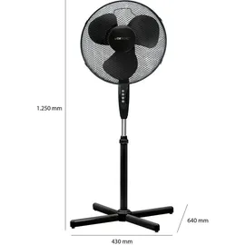 Clatronic VL 3603 S Standventilator schwarz