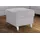 sit&more Hocker Arngast Luxus-Microfaser 58 x 48 x 58 cm Silber