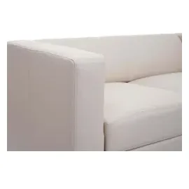 Mendler 2er Sofa Couch Loungesofa Lille ~ Kunstleder, creme