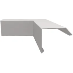 Innenecke ISOS | Aluminium | Länge 25 cm | Weißaluminium matt