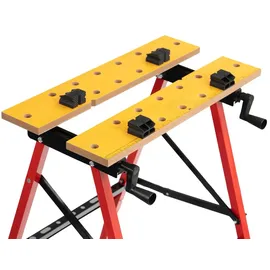 katoma Arbeitstisch Stahl/MDF klappbar 125 kg gelb/rot