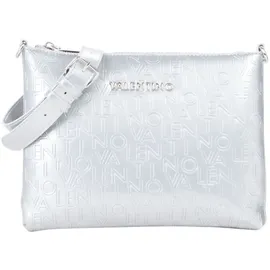Valentino Geranium Pochette Umhängetasche Polyurethan Silberfarben