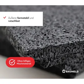 BAUHELD Terrassenpads Schwarz 90 x 90 x 3 cm 30 St.
