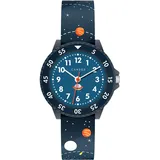 Cander Berlin MNA 1630 A Kinderarmbanduhr 3 ATM wasserdicht Armbanduhr Kinder Lernuhr analog Jungen Mädchen Weltraum