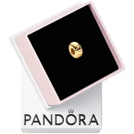 Pandora Clip-Charm Rund Gold 763678C00