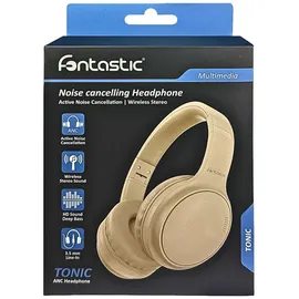 Fontastic drahtloser Kopfhörer "Tonic" mit ANC, Line-In creme