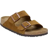 Birkenstock - Arizona Suede Leather Sandalen Herren mink - braun