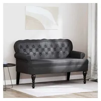 vidaXL Sitzbank Chesterfield Schwarz 119,5 x 64,5 x 75 cm
