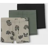 NAME IT Trunk NAME IT "NMMTIGHTS 3P PEYOTE MONSTER TRUCK NOOS", Jungen, Gr. 110, 3 Stk., beige (peyote), Jersey, Obermaterial: 95% Baumwolle, 5% Elasthan, bedruckt, eng, Unterhosen