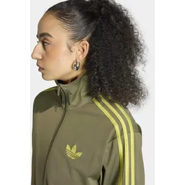 adidas Trainingsjacke ADIDAS ORIGINALS "FIREBIRD TRACK LOOSE", Damen, Gr. S, olive strata, preloved lime, Obermaterial: 100% Polyester, Jacken Trainingsjacke, FIREBIRD, locker geschnitten