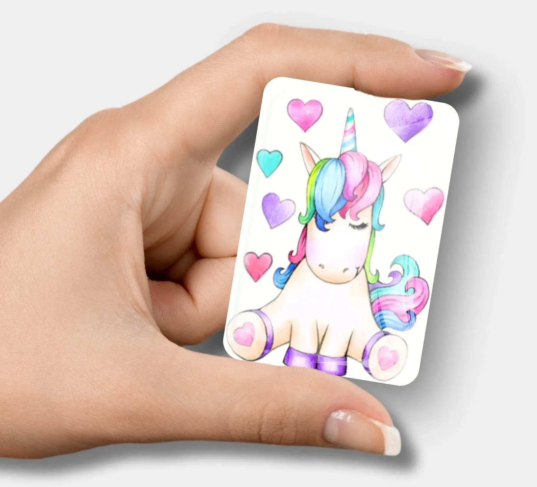 Cover Minder - Buntes Einhorn