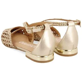 Gioseppo Leskovic Ballerinas aus Leder, Blau, mit Schnürung für Damen, 39 EU