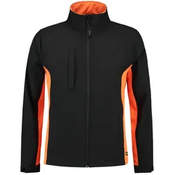 Softshelljacke Bicolor "402002" Workwear - 7XL - black/orange