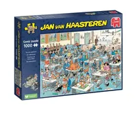 JUMBO Spiele Jumbo 1110100032 - Jan van Haasteren, Die Katzenshow, Comic-Puzzle, 1000 Teile