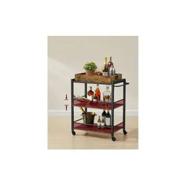 Songmics Servierwagen ¦ braun ¦ Maße (cm): B: 72 H: 86