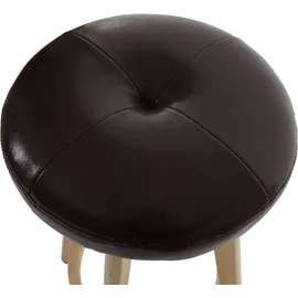 Mendler Barhocker Navan Holz Kunstleder drehbar Bordeaux