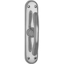 grundmann Fenstertrieb ELEGANT 521 gebogen, Alu poliert, 1 Stück Beschläge Fenstergriff