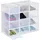 Relaxdays Schuhbox 12er Pack stapelbar transparent