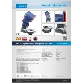 Güde Sägekettenschärfgerät SKG 18-0