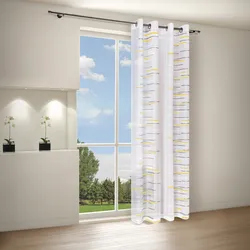 Happy Home Gardine »LORNA«, (1 St.), HxB: 245x140 Happy Home gelb 245 cm