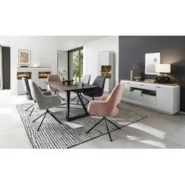 Harper Highboard 150 x 124 x 37 cm Grau