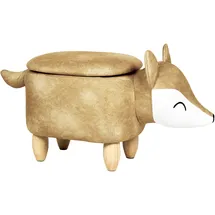 Beliani Hocker orange Fuchsform Fox
