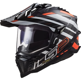 LS2 LS2, Motocross Helm EXPLORER CARBON EDGE Black Orange White, XS
