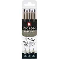 Sakura Pigma Micron Fineliner-Set farbsortiert 0,45 mm, 3 St.
