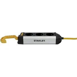Stanley Steckdosenleiste 3-fach 3 m Schwarz