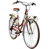 Galano Hollandrad 700c Damenfahrrad Citybike Damenrad 28" Caledonia Fahrrad (rot, 48 cm)