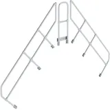 Günzburger MUNK zweiter Handlauf Aluminium-Überstieg stationär/fahrbar 45° 8 Stufen