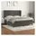 vidaXL Boxspringbett mit Matratze Dunkelgrau 180x200 cm Samt