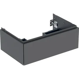 Geberit Waschtischunterschrank 1 Schublade 74 x 26,6 x 47 cm Schwarz