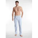 Tom Tailor Pyjamahose TOM TAILOR "Dakota", Herren, Gr. 56, N-Gr, blau, Jersey, Obermaterial: 100% Baumwolle, gestreift, bequem lang, Hosen Pyjamahose, Logobund, Seitentaschen, locker, bequem, atmungsaktiv, elastisch