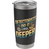 Lustiger Metalldetektor Do It Deeper - Metalldetektor Doppelwandiger Edelstahl-Thermobecher
