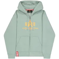 Alpha Industries Basic Zip BL Hoodie Frost Green M